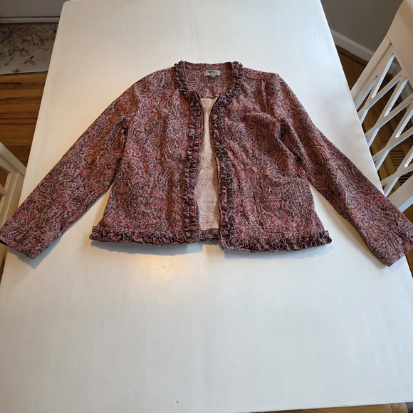 J Bee Women's Paisley Blazer - Picture 2 of 5